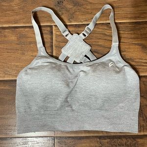 Oner Active Classic Seamless Sports Bra, Grey Marl, Size: M